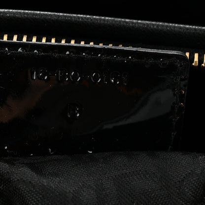 Patent Cannage Large Lady Dior Black