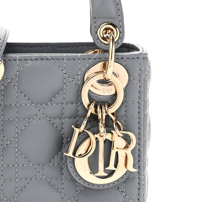 Lambskin Cannage Micro Lady Dior Cloud Blue
