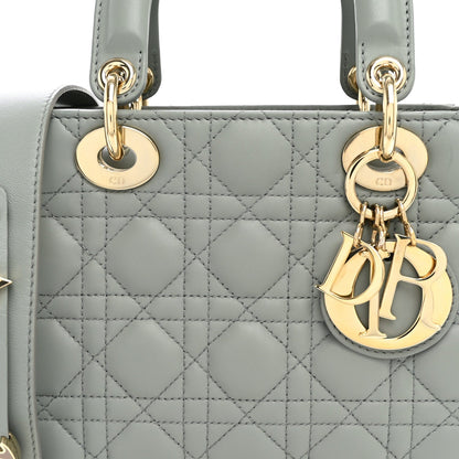 Lambskin Cannage Small My ABCDior Lady Dior Grey