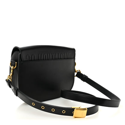 Box Calfskin Medium Bobby Flap Black