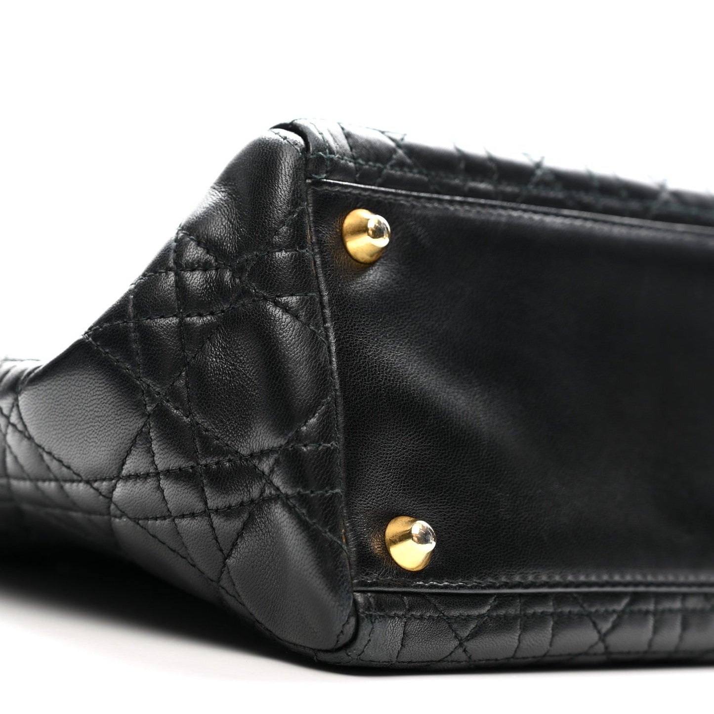 Lambskin Cannage Large Lady Dior Black