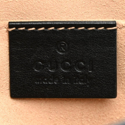 Calfskin Matelasse Mini GG Marmont Shoulder Bag Black