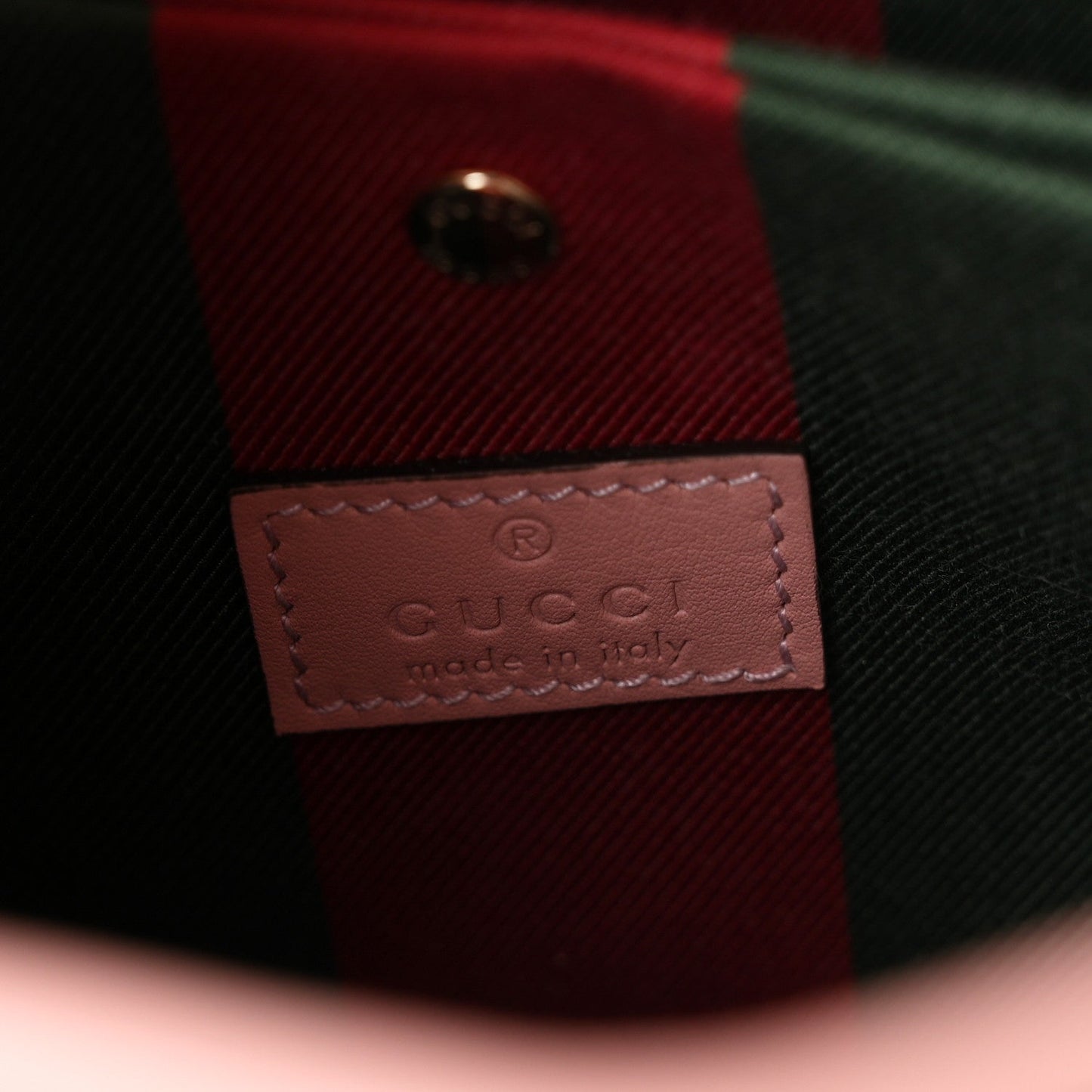GG Supreme Monogram Emblem Mini Bucket Bag Pink