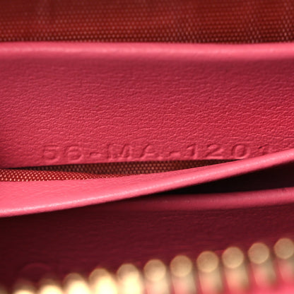 Patent Cannage Lady Dior Phone Holder Pink