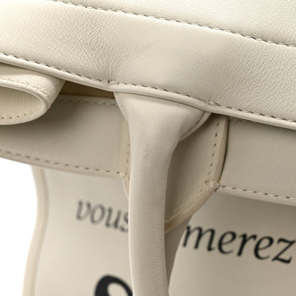 Calfskin Large Surrealism Book Tote Ivory