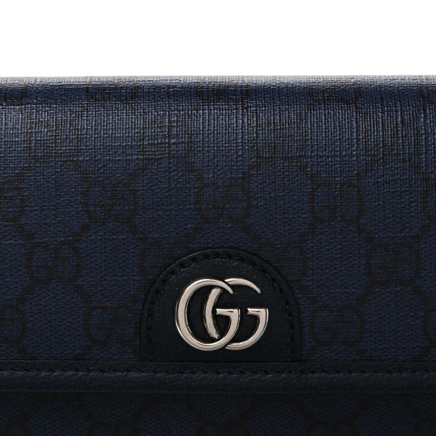 GG Supreme Monogram Small Ophidia Belt Bag Navy Black