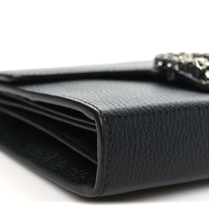 Calfskin Mini Dionysus Chain Wallet Black