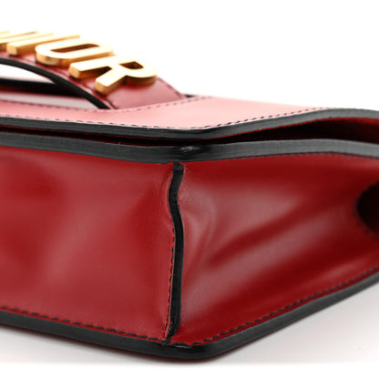 Calfskin J'Adior Chain Flap Bag Red