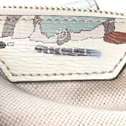 New Shangai Calfskin Tiger Savanah Small Jackie 1961 Hobo Chalky White Multicolor