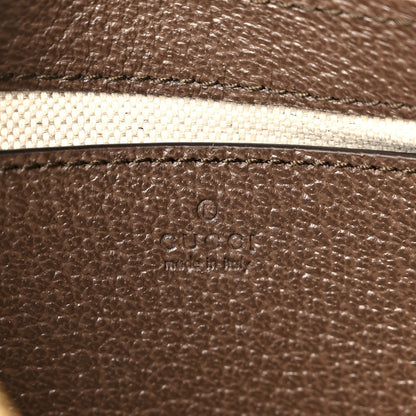 GG Supreme Monogram Textured Dollar Calfskin Mini Ophidia Chain Bag Beige Ebony