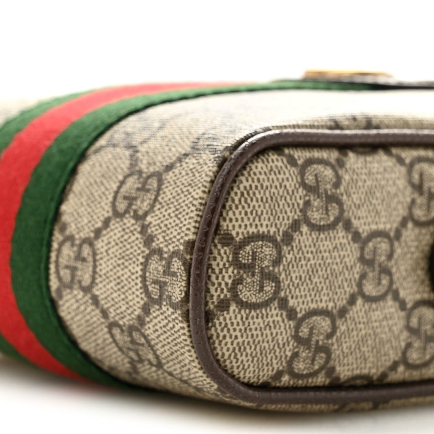 GG Supreme Monogram Web Mini Ophidia Messenger Brown