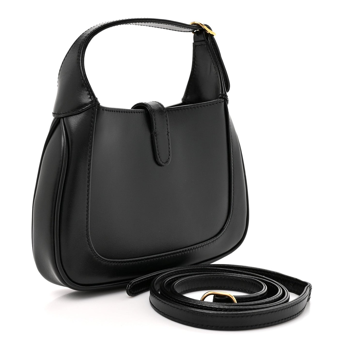 Boarded Dyana Lux Calfskin Mini Jackie 1961 Hobo Black