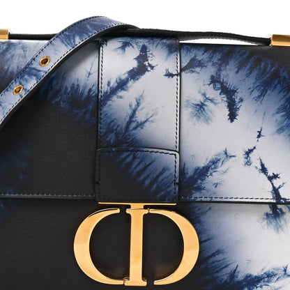 Box Calfskin Tie Dye 30 Montaigne Flap Bag Multicolor