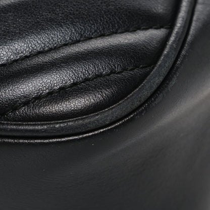 Calfskin Matelasse Small GG Marmont Chain Shoulder Bag Black