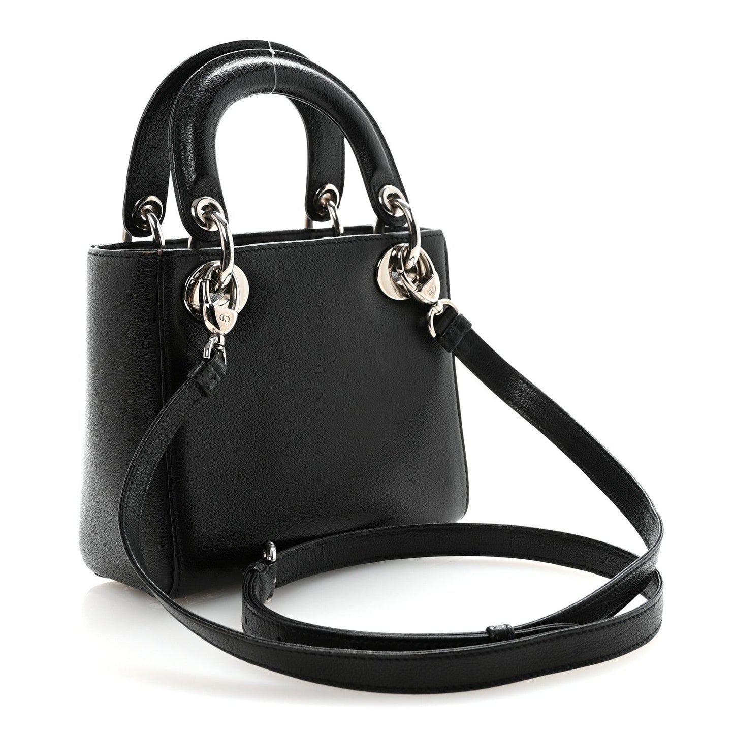 Goatskin Sequin Embroidered Mini Lady Dior Black