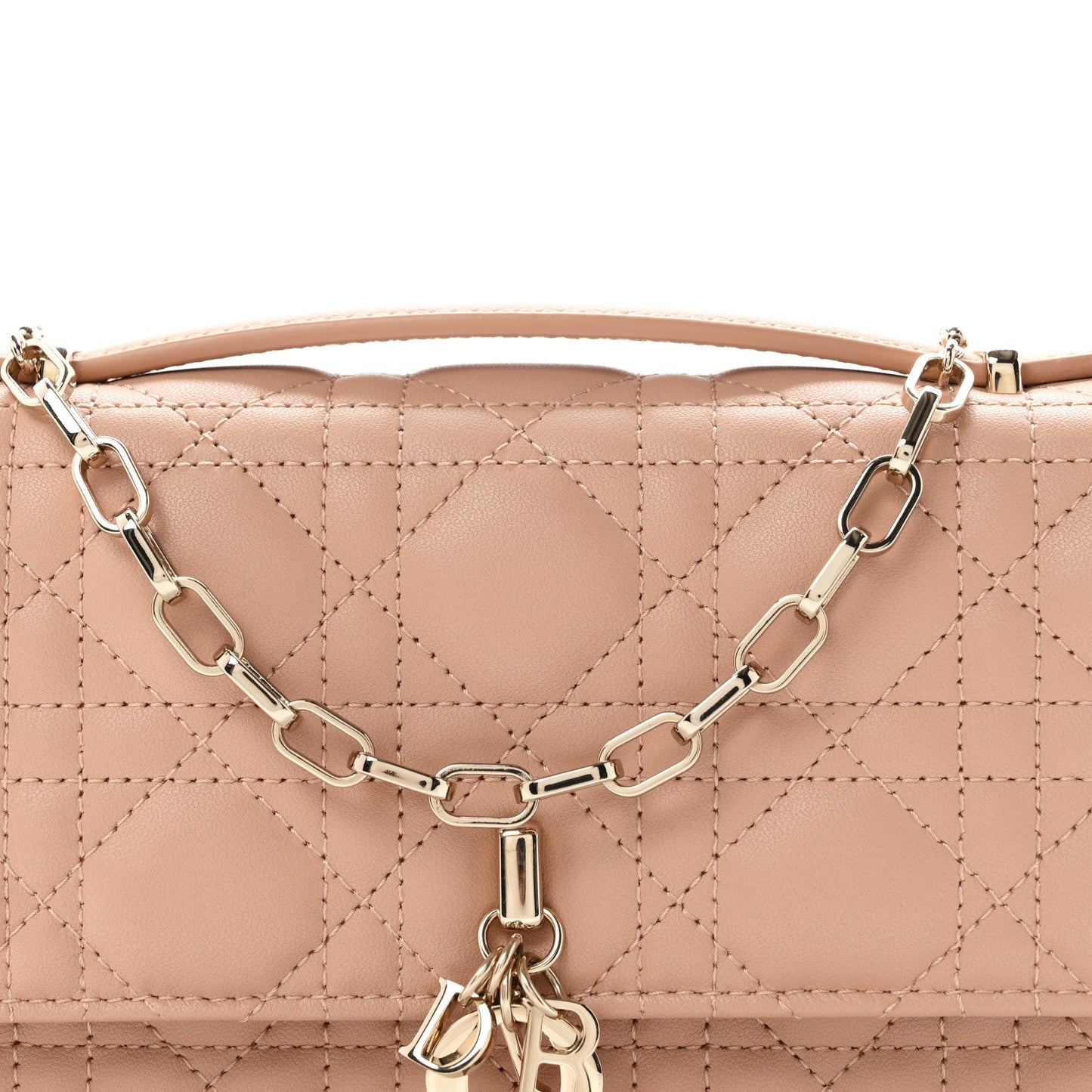 Lambskin Chain Lady My Dior Mini Chain Pouch Rose De Vents