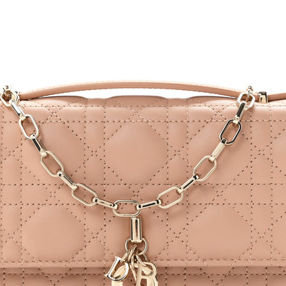 Lambskin Chain Lady My Dior Mini Chain Pouch Rose De Vents