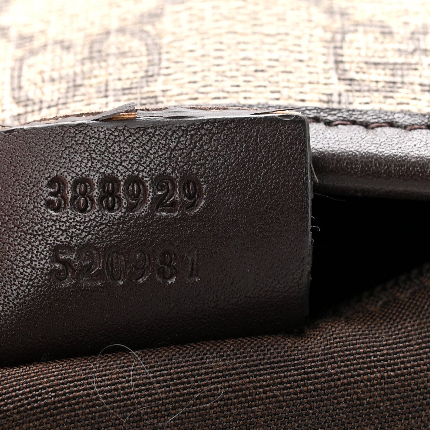 GG Supreme Monogram Medium Joy Tote Dark Brown