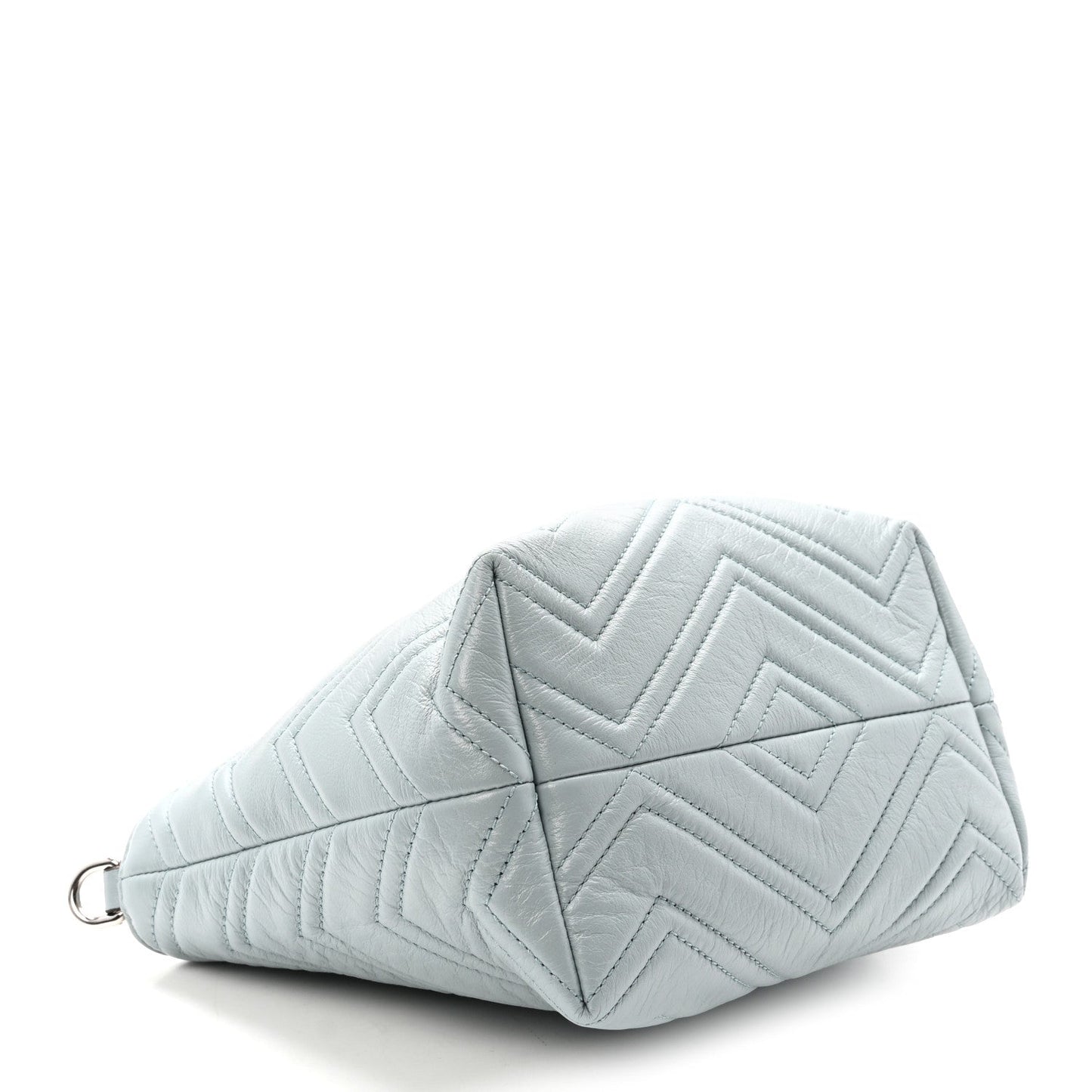 Nappa Chevron Matelasse Small GG Marmont Tote Bag Icy Blue