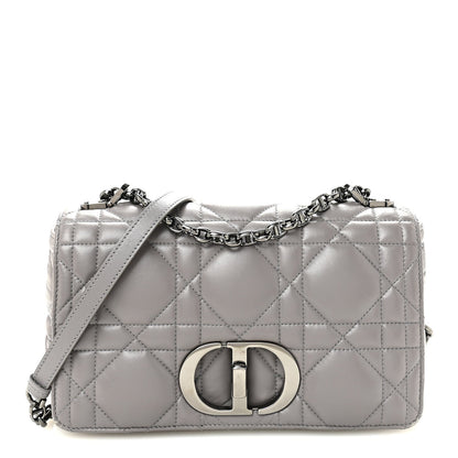 Calfskin Macrocannage Medium Caro Bag Iron Grey