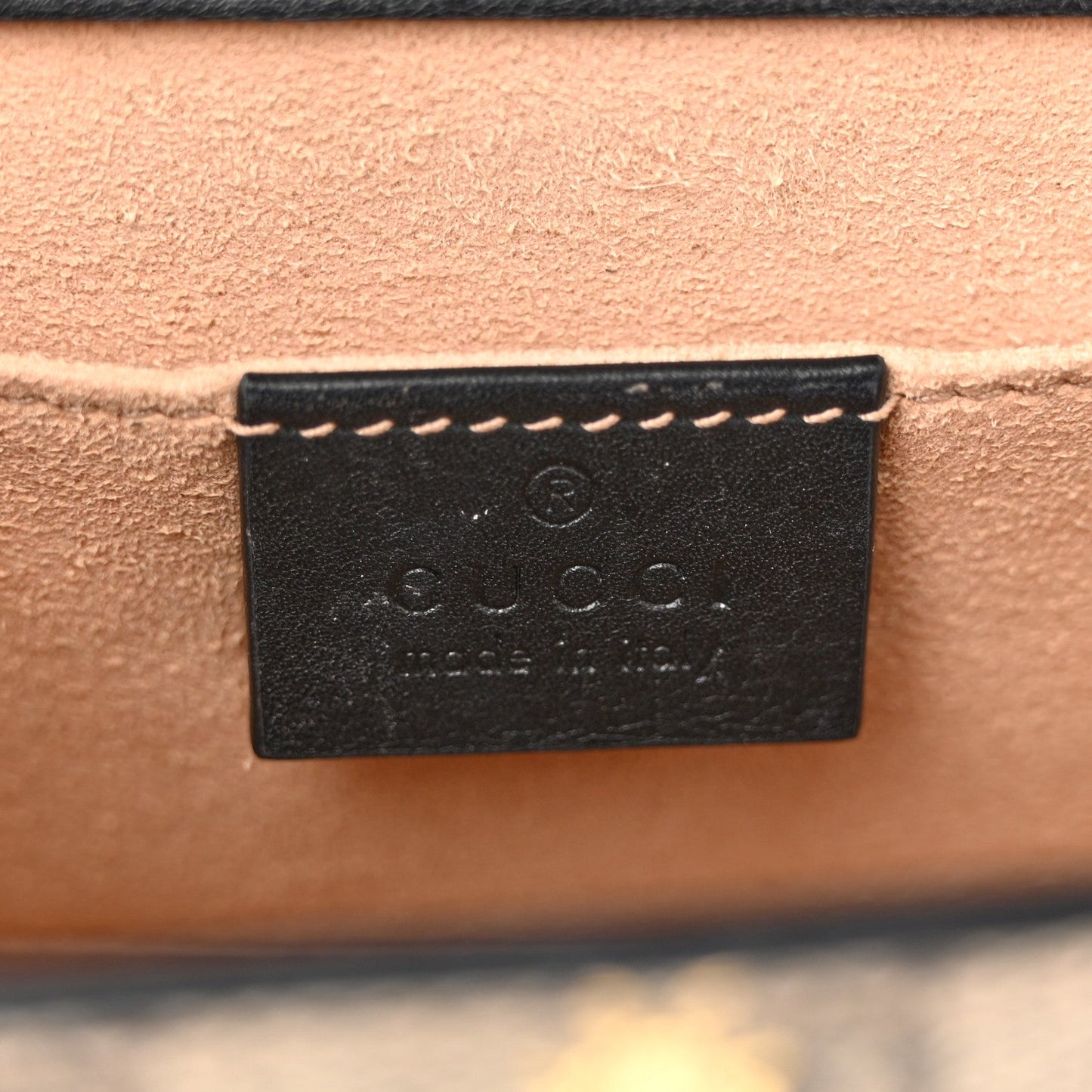 GG Supreme Monogram Bees Small Padlock Shoulder Bag Black