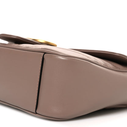 Calfskin Matelasse Small GG Marmont Shoulder Bag Porcelain Rose