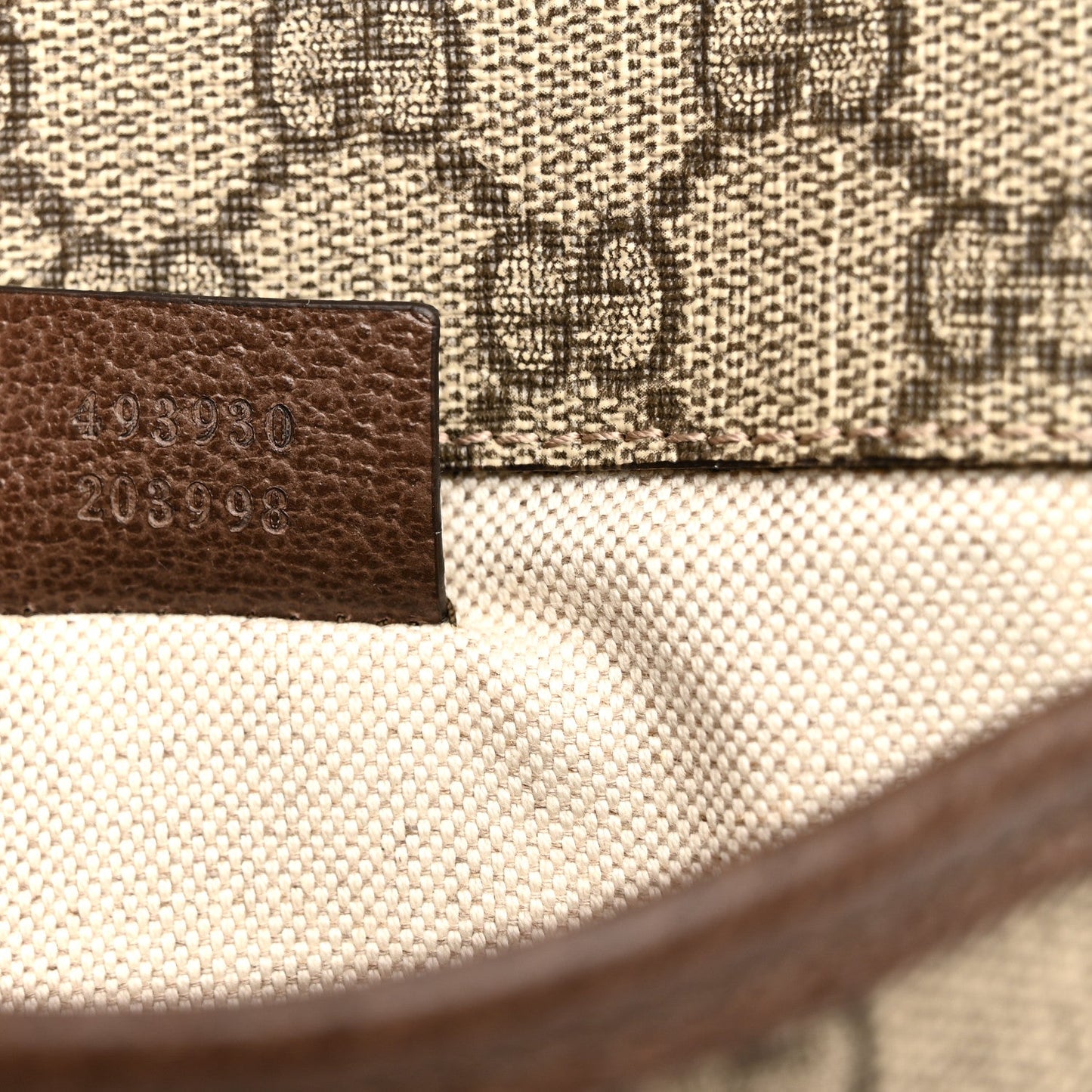GG Supreme Monogram Neo Vintage Web Belt Bag Brown