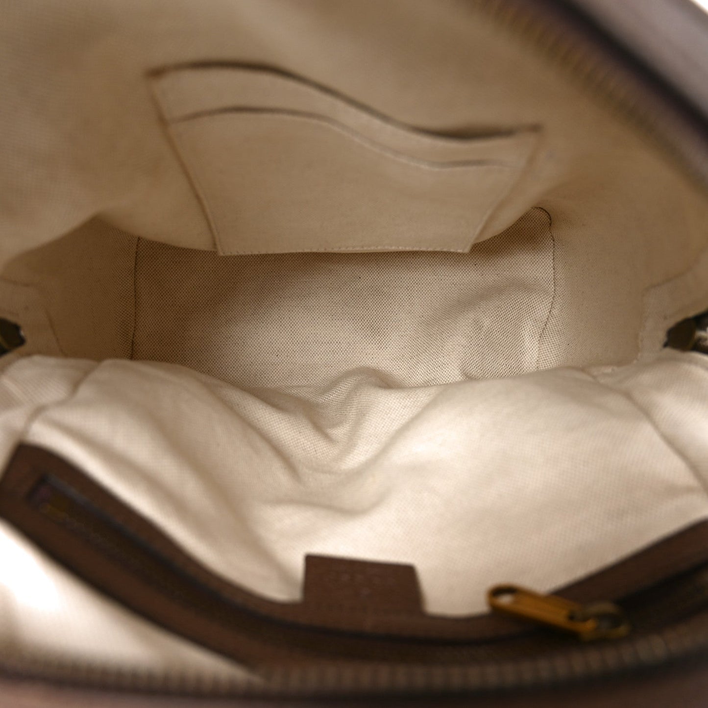 GG Supreme Monogram Calfskin Web Small Ophidia Day Backpack Beige Ebony New Acero