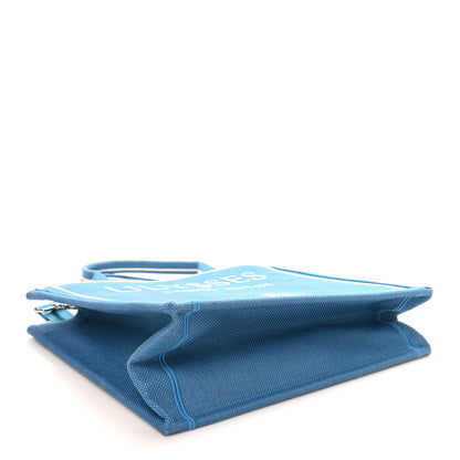 Canvas Embroidered Medium Ulysses Book Tote Blue