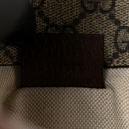 GG Supreme Monogram Neo Vintage Web Belt Bag Brown