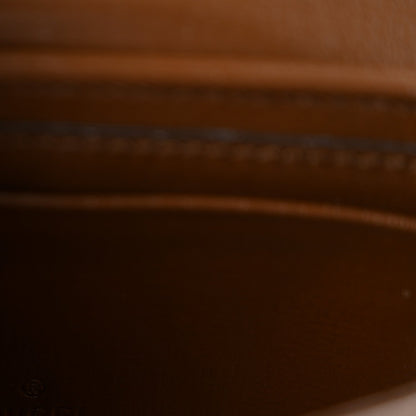 GG Supreme Monogram Azalea Calfskin Web Horsebit 1955 Wallet On Strap Beige Ebony Brown Sugar
