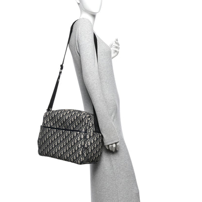 Oblique Baby Changing Bag Beige Black