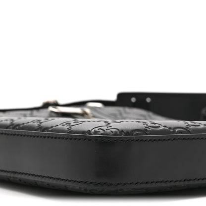 Guccissima Signature Small Messenger Bag Black