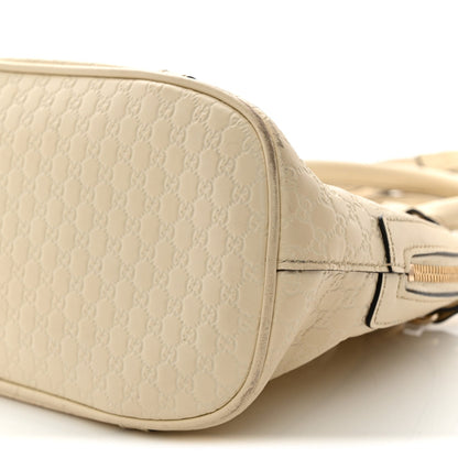 Soft Microguccissima Mini Dome Bag Ivoire