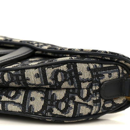 Oblique Mini Saddle Bag Blue