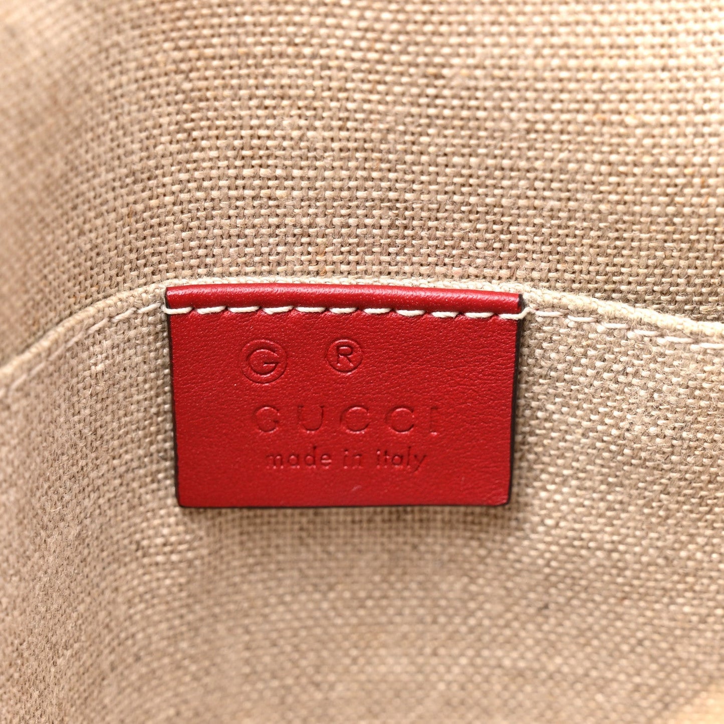 Soft Microguccissima Mini Dome Bag Rosso
