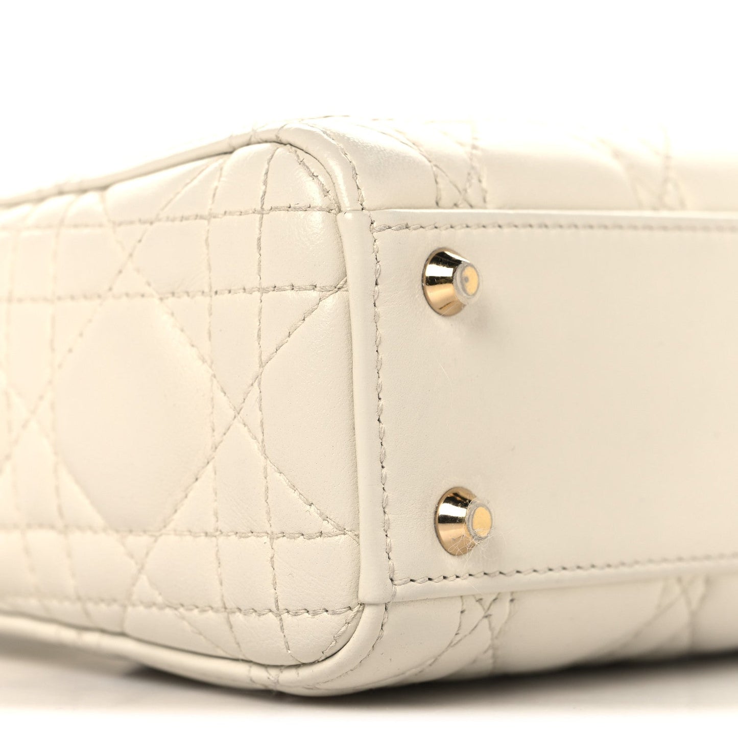 Lambskin Cannage Small My ABCDior Lady Dior Latte