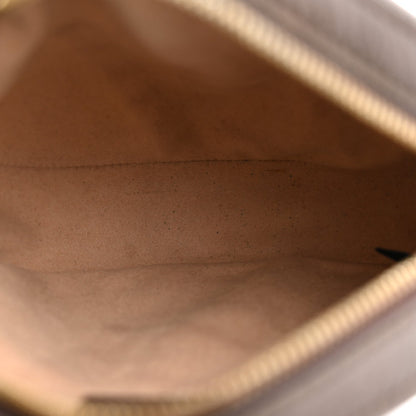 GG Supreme Monogram Web Mini Ophidia Round Shoulder Bag Brown