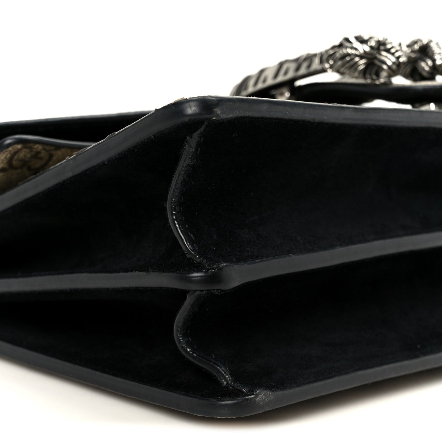 GG Supreme Monogram Small Dionysus Shoulder Bag Black