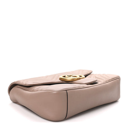 Calfskin Matelasse Medium GG Marmont Shoulder Bag Porcelain Rose