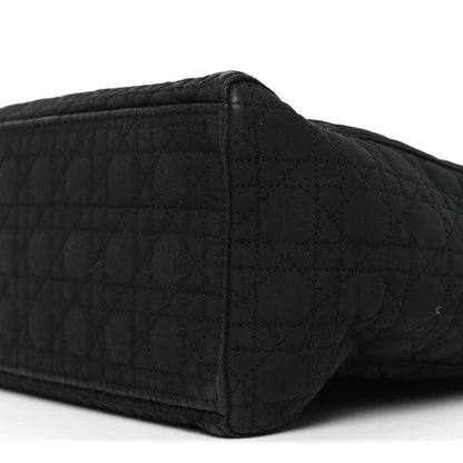 Nylon Cannage Large Lady Dior Black