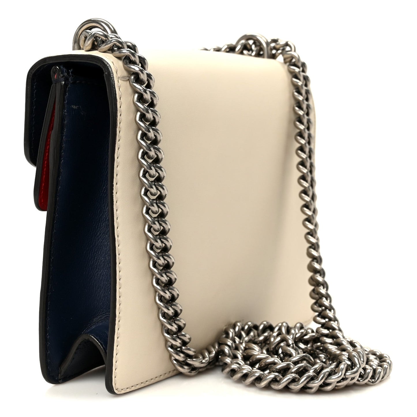 Calfskin Crystal Snake Embroidered Mini Dionysus Shoulder Bag Mystic White Hibiscus Red Blue Agata