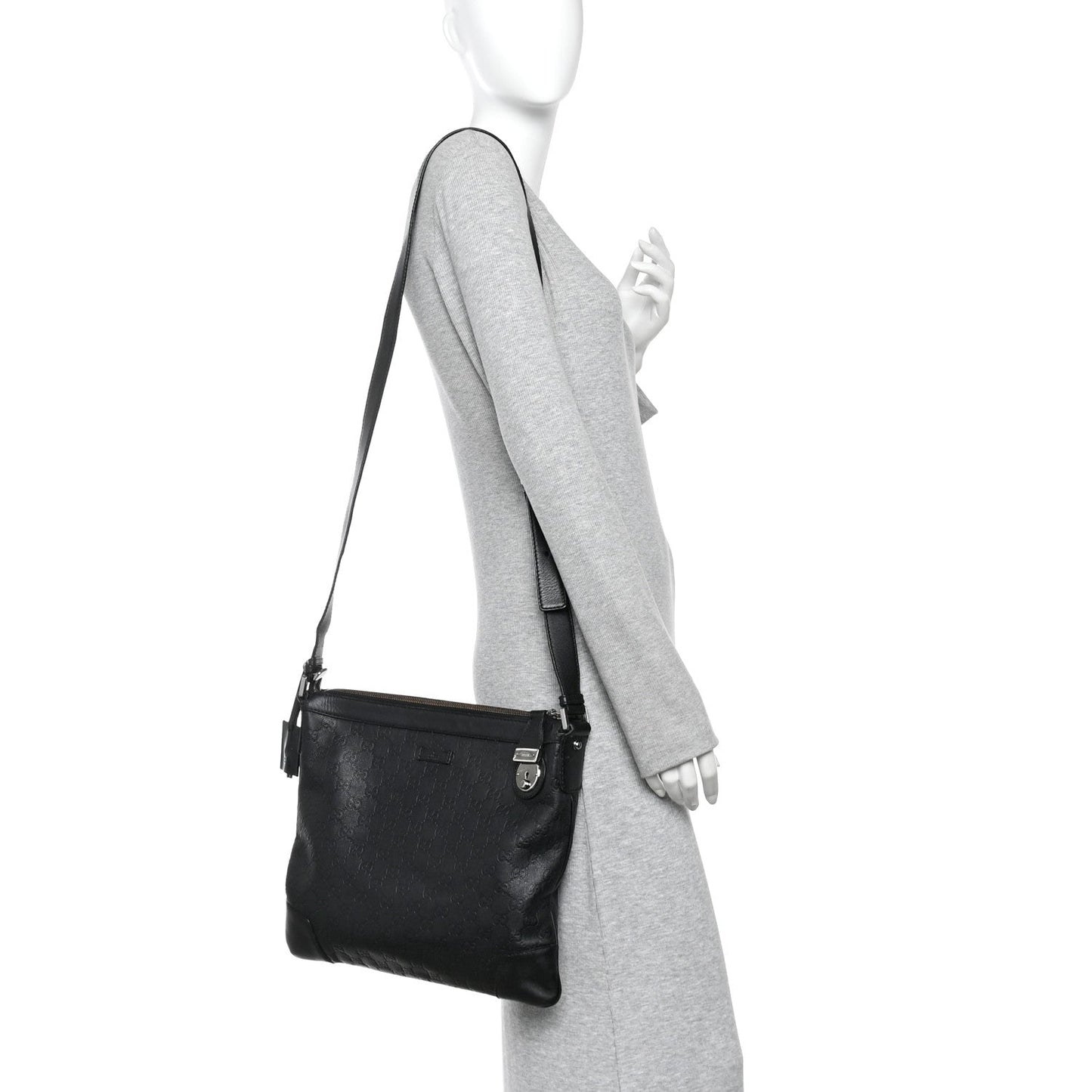 Guccissima GG Messenger Bag Black