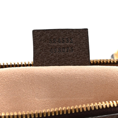 GG Supreme Monogram Web Medium Ophidia Boston Brown