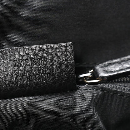 Guccissima Suede Crossbody Bag Black