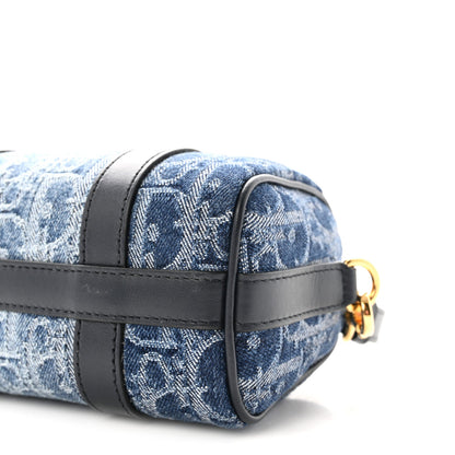 Denim Oblique Nano Groove 17 Bag Blue