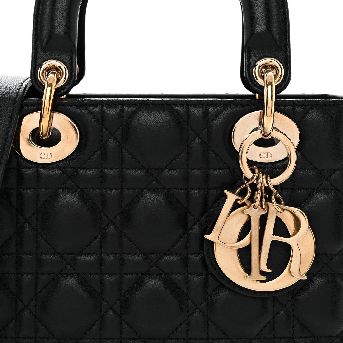 Lambskin Cannage Small My ABCDior Lady Dior Black
