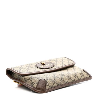 GG Supreme Monogram Neo Vintage Web Belt Bag Brown