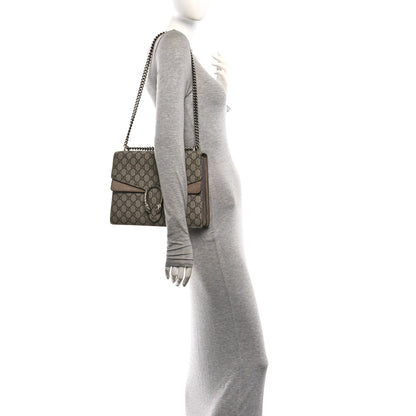GG Supreme Monogram Medium Dionysus Shoulder Bag Taupe