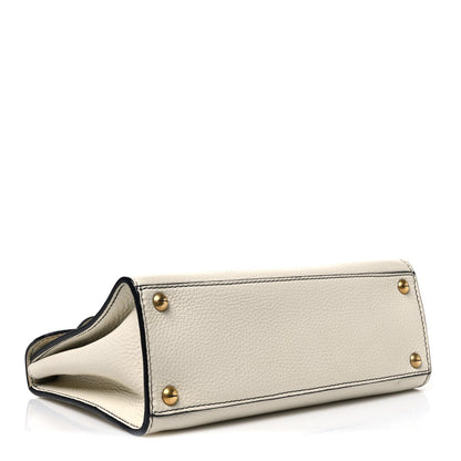 Calfskin Dioraddict Top Handle White